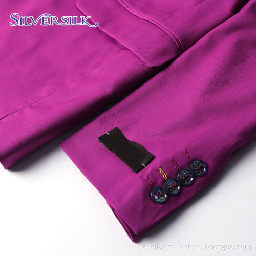 Spandex Stretch One Button Mens Slim Fit Blazer